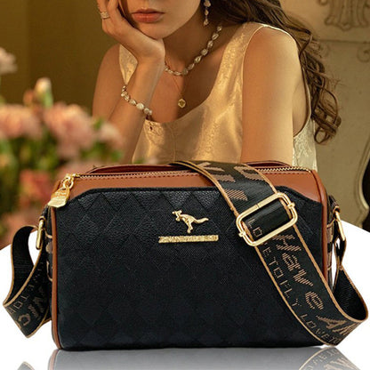 💕Modieuze diamantpatroon tas met grote capaciteit, 3 lagen, crossbody tas✨