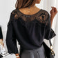 🔥Limiettijd 49% KORTING🎉Dames herfst 3/4 mouwen sexy kant genaaid elegante vintage stijl blouse.