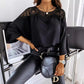 🔥Limiettijd 49% KORTING🎉Dames herfst 3/4 mouwen sexy kant genaaid elegante vintage stijl blouse.