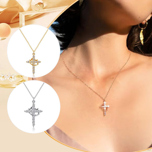 ✨De Forever Cross & Crown-ketting👑