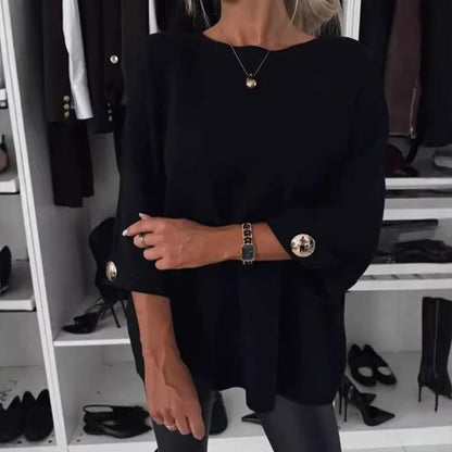 🎀Beperkte Aanbieding - 49% KORTING🎀 Klassieke Effen Kleur Gebreide Top voor Vrouwen