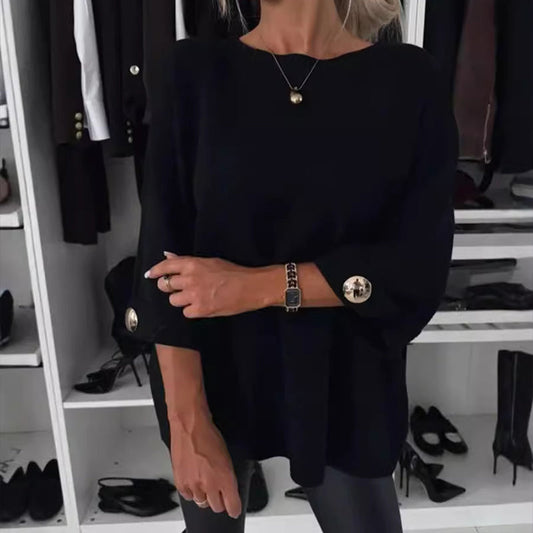 🎀Beperkte Aanbieding - 49% KORTING🎀 Klassieke Effen Kleur Gebreide Top voor Vrouwen