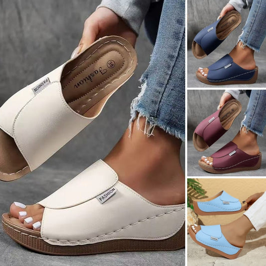 💥Goed Verkopend🔥Casual Wedge Slide Sandalen voor dames