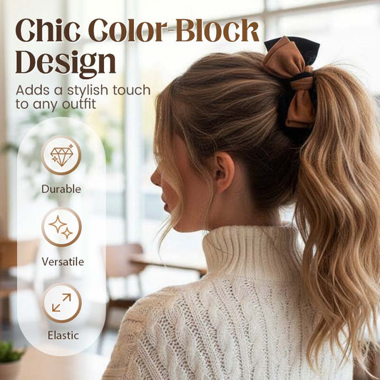 Elegante elastische strik haarelastiek