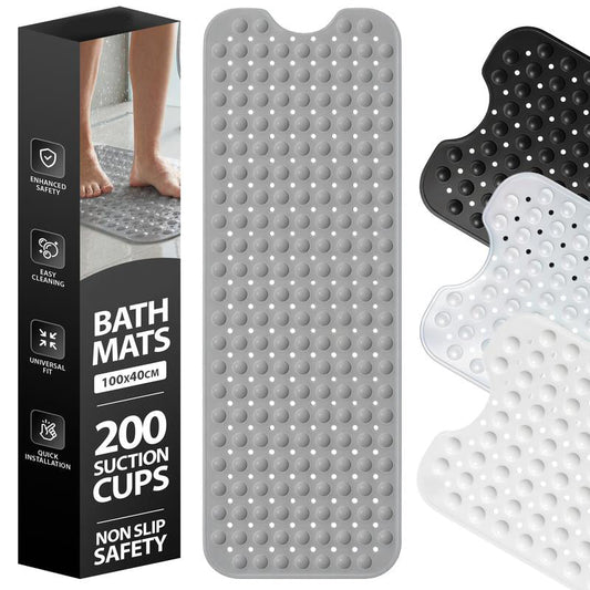🎉 Nieuw 2026 – Antislip Badmat met Zuignappen 40"x16" | Veilig, Comfortabel & Snel Droog